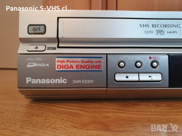 Panasonic DMR-ES30V VHS-DVD recorder, снимка 4 - Плейъри, домашно кино, прожектори - 55247294