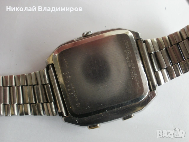 Seiko Сейко дигитален кварцов мъжки ръчен часовник рядък модел, снимка 5 - Мъжки - 54483926