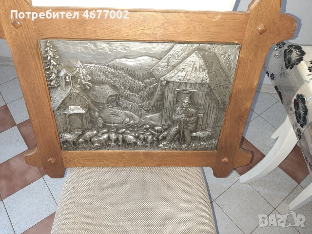 калаено сребърна картина , снимка 2 - Антикварни и старинни предмети - 54531247