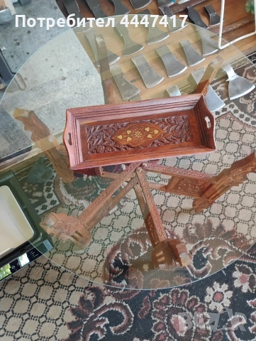 Стара Ориенталка масичка за чай, снимка 3 - Други - 54674890