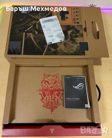 ГЕЙМЪРСКИ ЛАПТОП ASUS ROG Strix G16 (2024) | i9-14900HX | RTX 4070 | 32GB DDR5 | 240Hz, снимка 3 - Лаптопи за игри - 54325050