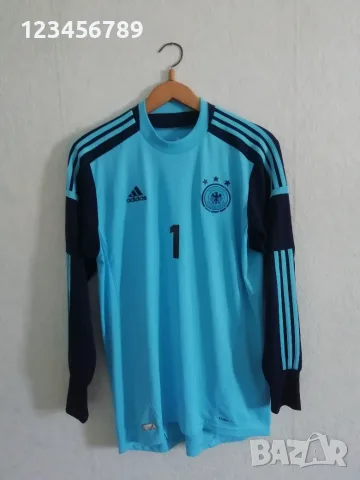Germany Neuer Adidas оригинална вратарска фланелка екип тениска Германия Нойер , снимка 2 - Футбол - 53309659