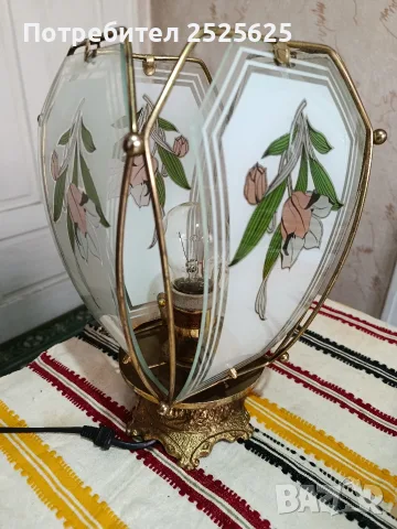 Настолна ел.лампа тип "Тифани", снимка 2 - Настолни лампи - 55449408