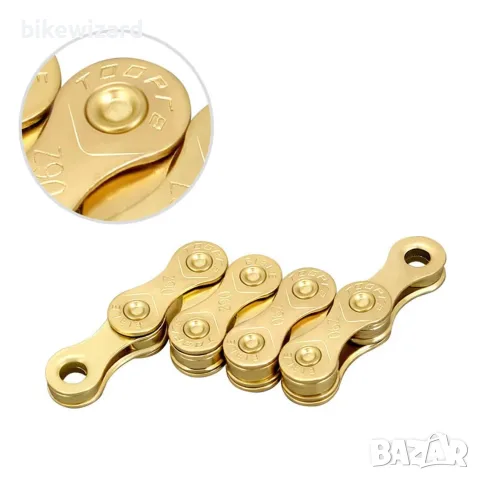 10-скоростна велосипедна верига, 116 звена, 1/2 x 11/128 инча НОВА, снимка 4 - Части за велосипеди - 55468076