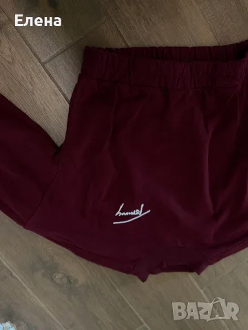Tommy Jeans дамски къс суитшърт, бордо, размер S, снимка 2 - Суичъри - 55441373