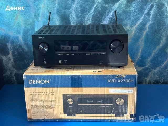 Denon AVR-X2700H (7.2 / 8K) – Като нов, ПЪЛЕН КОМПЛЕКТ, без забележки!
