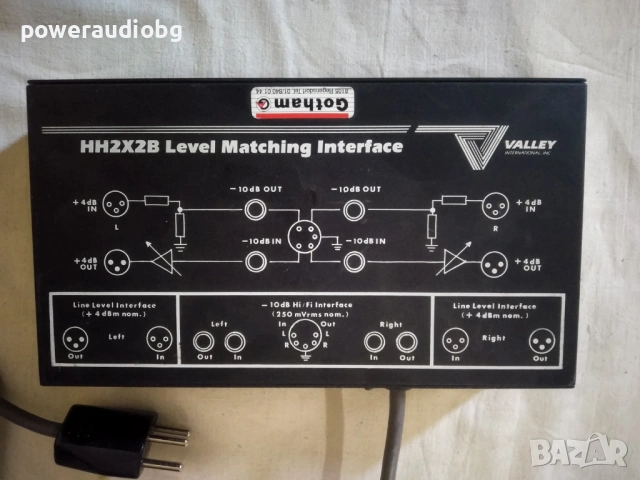 VALLEY HH2X2B LEVEL MATCHING INTERFACE LINE AMPLIFIER STEREO SYSTEM , снимка 2 - Ресийвъри, усилватели, смесителни пултове - 54919203
