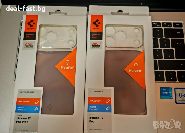 Твърд калъф Spigen Ultra Hybrid T с MagSafe за iPhone 17 Pro / 17 Pro Max / Матово син / Оригинал, снимка 11 - Калъфи, кейсове - 54393127