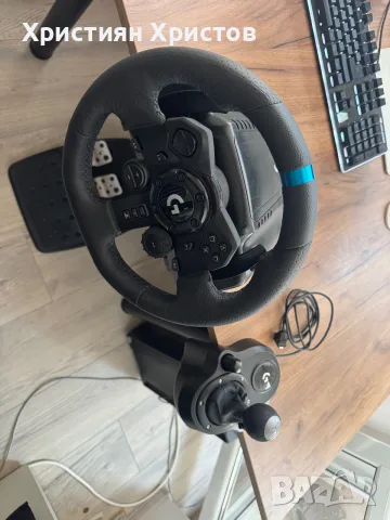 Logitech g923 SE + shifter, снимка 8 - PlayStation конзоли - 55515572