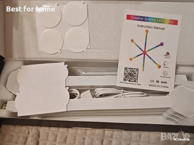 RGB LED модулни стенни панели 6 броя нови с USB и управление чрез приложение, снимка 3 - Лед осветление - 55585890