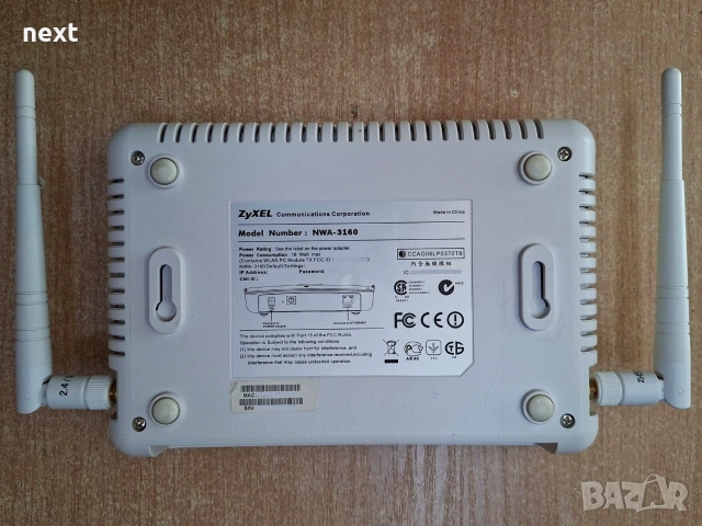 ZyXEL NWA‑3160 + Гаранция , снимка 5 - Мрежови адаптери - 55044550