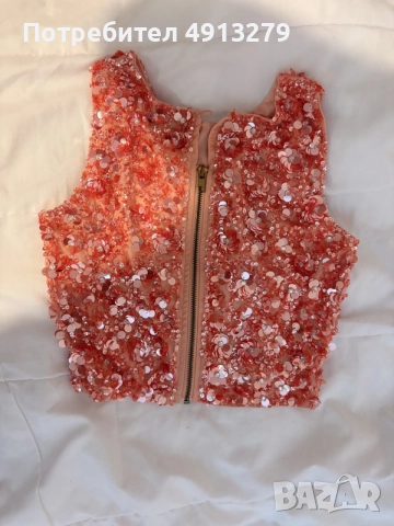 Блуза Lace and Beads, снимка 2 - Потници - 55605688