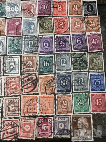 Немски лот пощенски марки 1919-1949г, снимка 8 - Филателия - 55537329