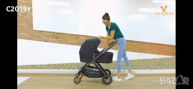 Бебешка количка 2 в 1 kangaroo , снимка 5 - Детски колички - 55388401
