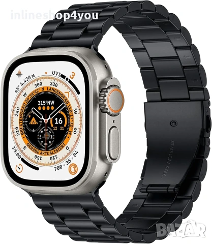 Метална Стоманена Верижка за Apple Watch Ultra | 11 | 10 | 9 | 8 | 7 | SE