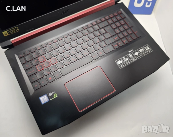 Acer Nitro 5 AN515-51 i7 7700HQ/16GB/256SSD/1TB HDD/GTX 1050-2GB/FHD/Подсветка, снимка 8 - Лаптопи за игри - 54758670