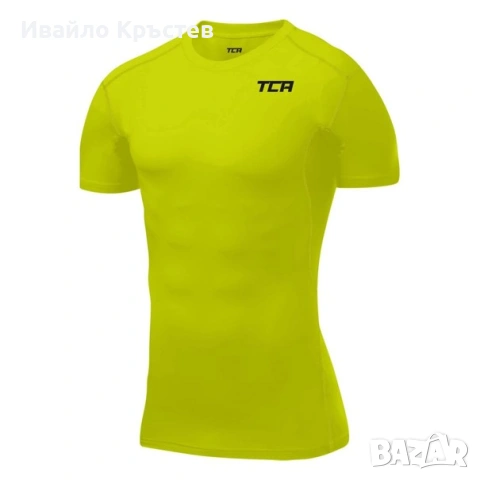 Мъжка спортна тениска Hyper Fusion бързосъхнеща с къс ръкав – Светло зелено M 