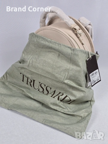 Нова дамска раница Trussardi Ardisia - бежова, снимка 6 - Чанти - 54407072