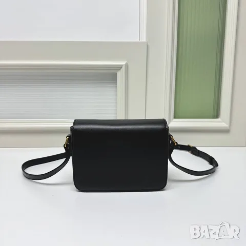 Celine Classic Triomphe Bag – Black, снимка 5 - Чанти - 55417204