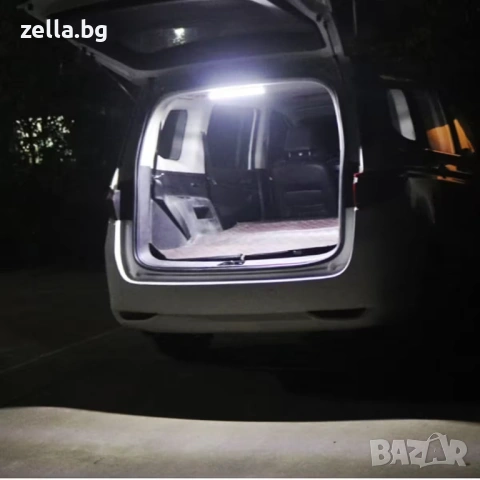 LED плафон за автомобил 120 SMD 2835, 12-85V – Универсално осветление за багажник и купе 10384, снимка 5 - Друга електроника - 54691845