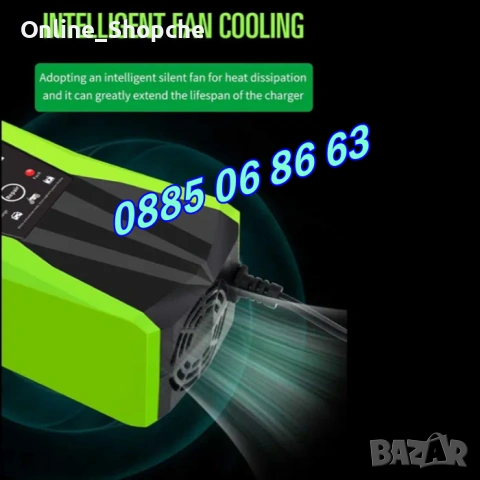 Зарядно за акумулатор 12V 10A, импулсно зарядно за акумулатор 12V 10A, снимка 4 - Аксесоари и консумативи - 54097972