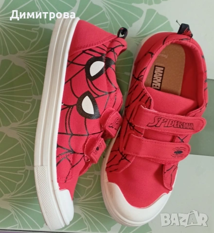 детски кецове със Спайдърмен 31 номер , снимка 4 - Детски маратонки - 54485772