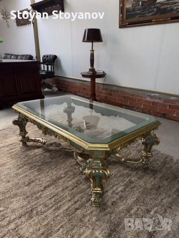 Елегантна холна маса в стил Louis XV / Rococo revival 
, снимка 5 - Маси - 55282029