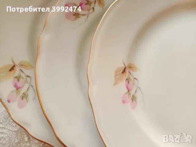 Изискан сервиз чинии, със златен кант, снимка 4 - Чинии - 55544044
