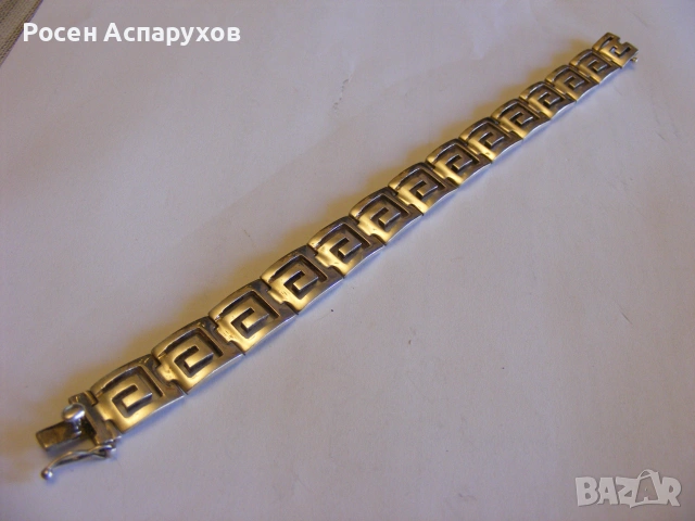 Топ Сребърна Гривна Версаче 925, снимка 3 - Гривни - 55086113