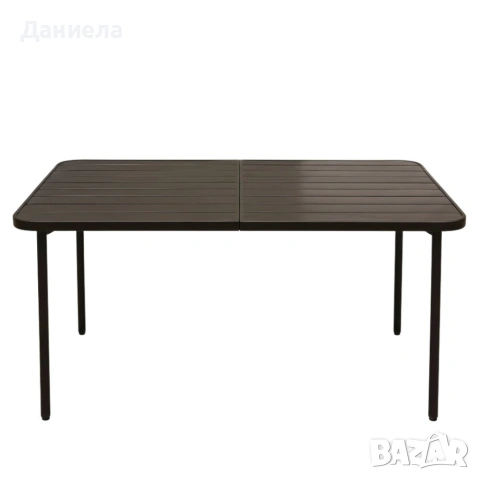 Правоъгълна градинска маса 140x80 см в елегантен кафяв цвят , снимка 7 - Маси - 54700399