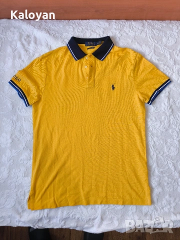 Оригинална мъжка тениска Polo Ralph Lauren размер M custom slim fit, снимка 2 - Тениски - 54509810