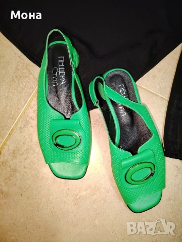 Дамски сандали! Естествена кожа 