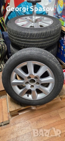 Алуминиеви джанти с гуми за Тойота Корола версо, снимка 9 - Гуми и джанти - 54051235