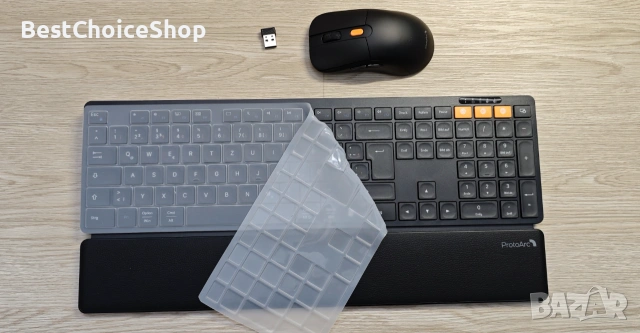 ProtoArc Bluetooth безжична клавиатура и мишка, презареждаща се QWERTZ layout, снимка 3 - Клавиатури и мишки - 55070189
