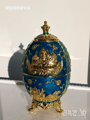 Елегантни , автоматични поставки за клечки за зъби в стил яйце на Фаберже, снимка 3 - Декорация за дома - 54208388