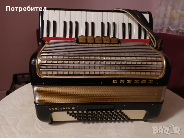 Хонер концерто 3 72 баса, снимка 2 - Акордеони - 54762240