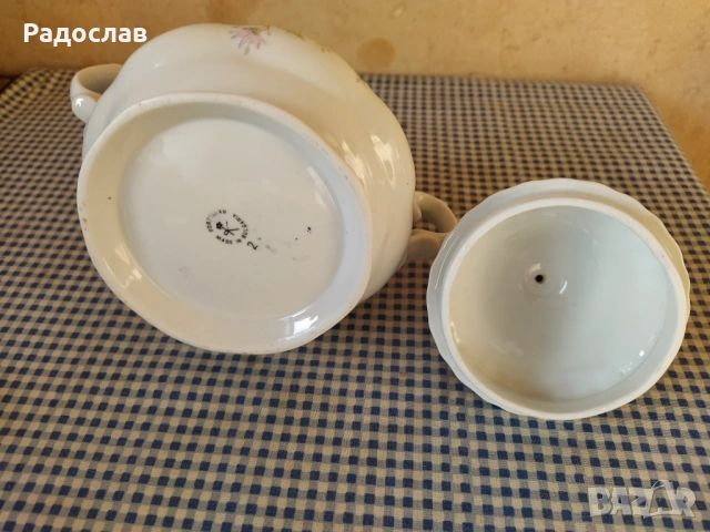 нова порцеланова захарница Китка, снимка 6 - Сервизи - 54626479