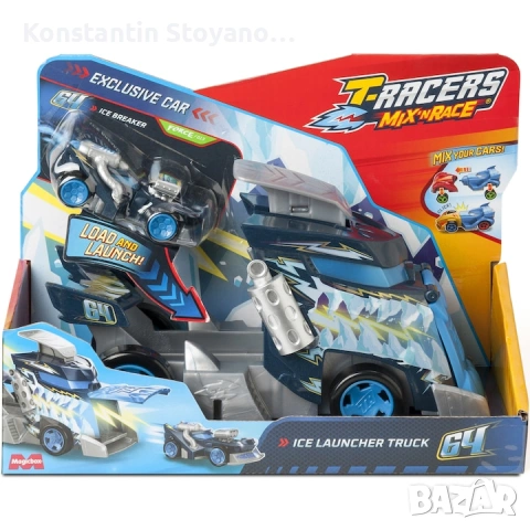 Комплект за игра T-Racers - Ice Launcher Truck СИН