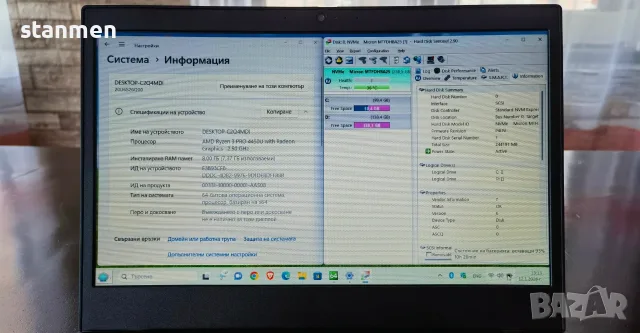 Продавам Гаранционнен Lenovo ThinkPad L14/мат14"сKам/8x2.5ghzThr/nVme256gb/8gb/AmdRadeon/6чБат, снимка 3 - Лаптопи за работа - 55311453