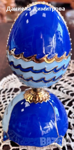 Порцеланово музикално яйце, снимка 2 - Антикварни и старинни предмети - 54288492