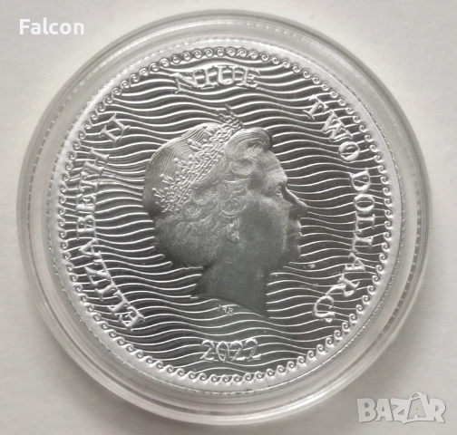 1 Оz / 2 NZD Niue 2022 / Calico Jack - Jolly Roger Series, снимка 2 - Нумизматика и бонистика - 54570646