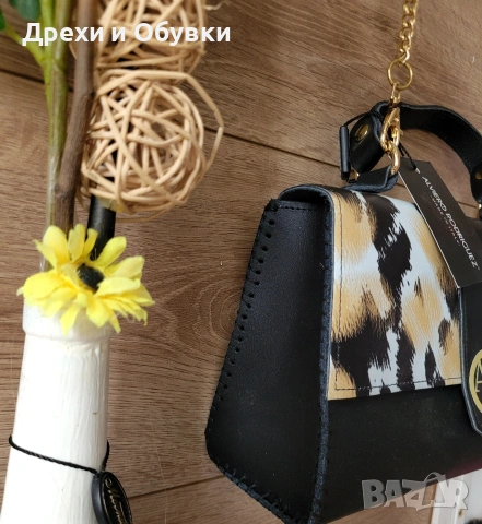 Луксозна чанта естествена кожа ALVIERO RODRIGUEZ , снимка 3 - Чанти - 54808745