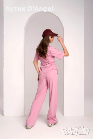 Дамски комплект в розово FIORI PRIMAVERA, снимка 3 - Комплекти - 54036636