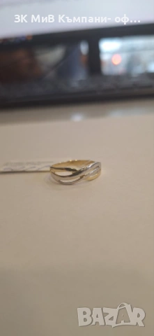 Златен пръстен 1.74гр 01595-26/2, снимка 3 - Пръстени - 54056674