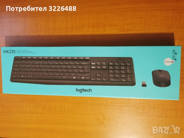 Комплект клавиатура+мишка Logitech MK235 BG