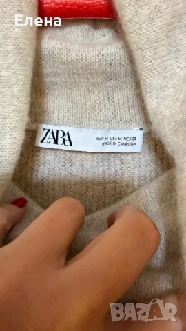 Пуловер Zara. 100% Kaшмир Размер L., снимка 12 - Блузи с дълъг ръкав и пуловери - 54274535