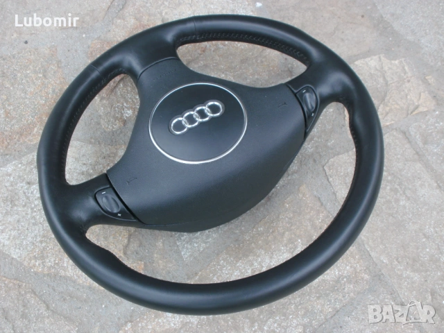 Волан с айр-бег - трилъчев, кожен, оригинален Audi A3,A4,A6,A8 !, снимка 6 - Аксесоари и консумативи - 54208292