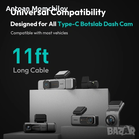 Видеорегистратор BOTSLAB G980H Pro 4K+2K GPS, снимка 3 - Аксесоари и консумативи - 55072577