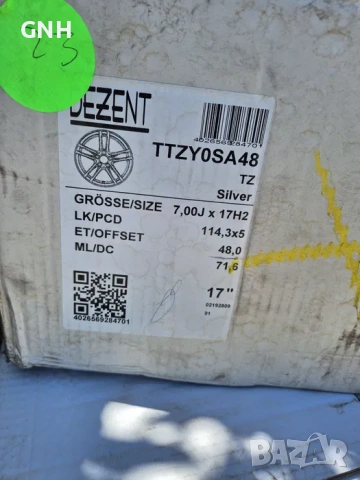 Джанти Dezent 17 цола , 5х114,3 , 7j ,et48 Honda Kia Mazda Toyota, снимка 7 - Гуми и джанти - 54470099