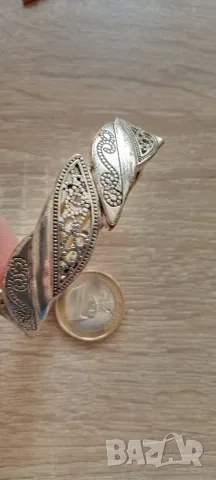 Гривна. Сребърна, Позлатена гривна. , снимка 13 - Гривни - 53367270